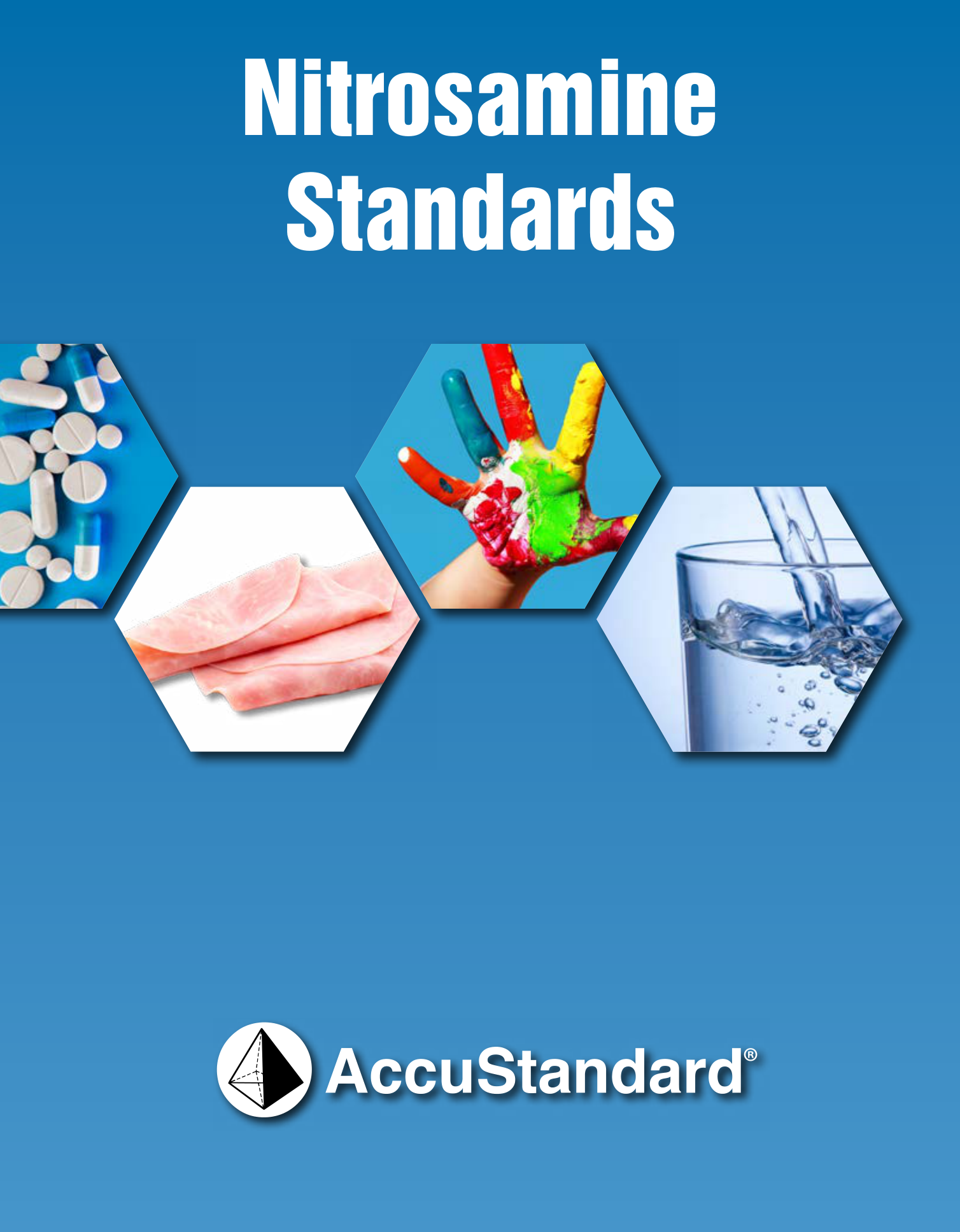 Portada del catálogo de estándares de nitrosaminas AccuStandard